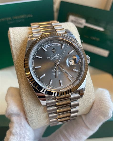 18k white gold women's rolex|Rolex day date 40 white gold.